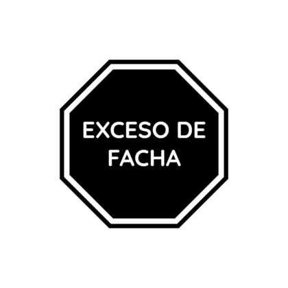 Sticker Exceso de Facha